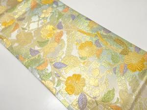 辻ヶ花模様織り出し　振袖用袋帯